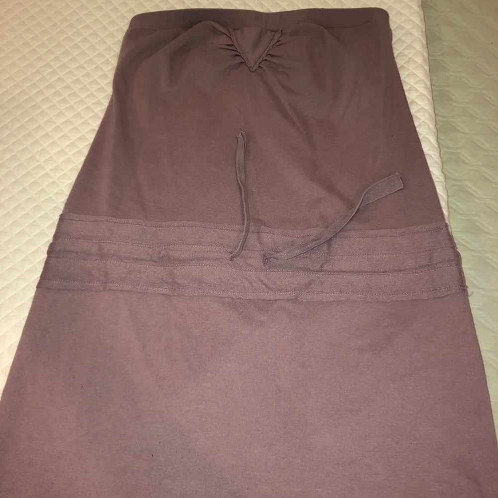 Strapless jersey dress